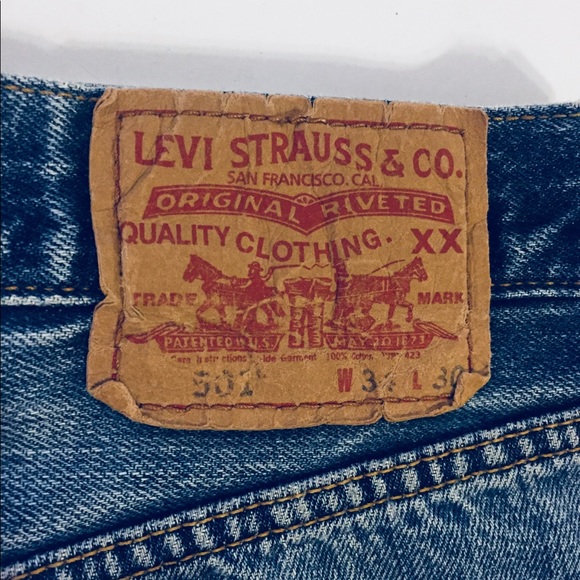 Rare Vtg LEVI’S 501 Blank Red Tab Blue Jeans Denim - Picture 8 of 8